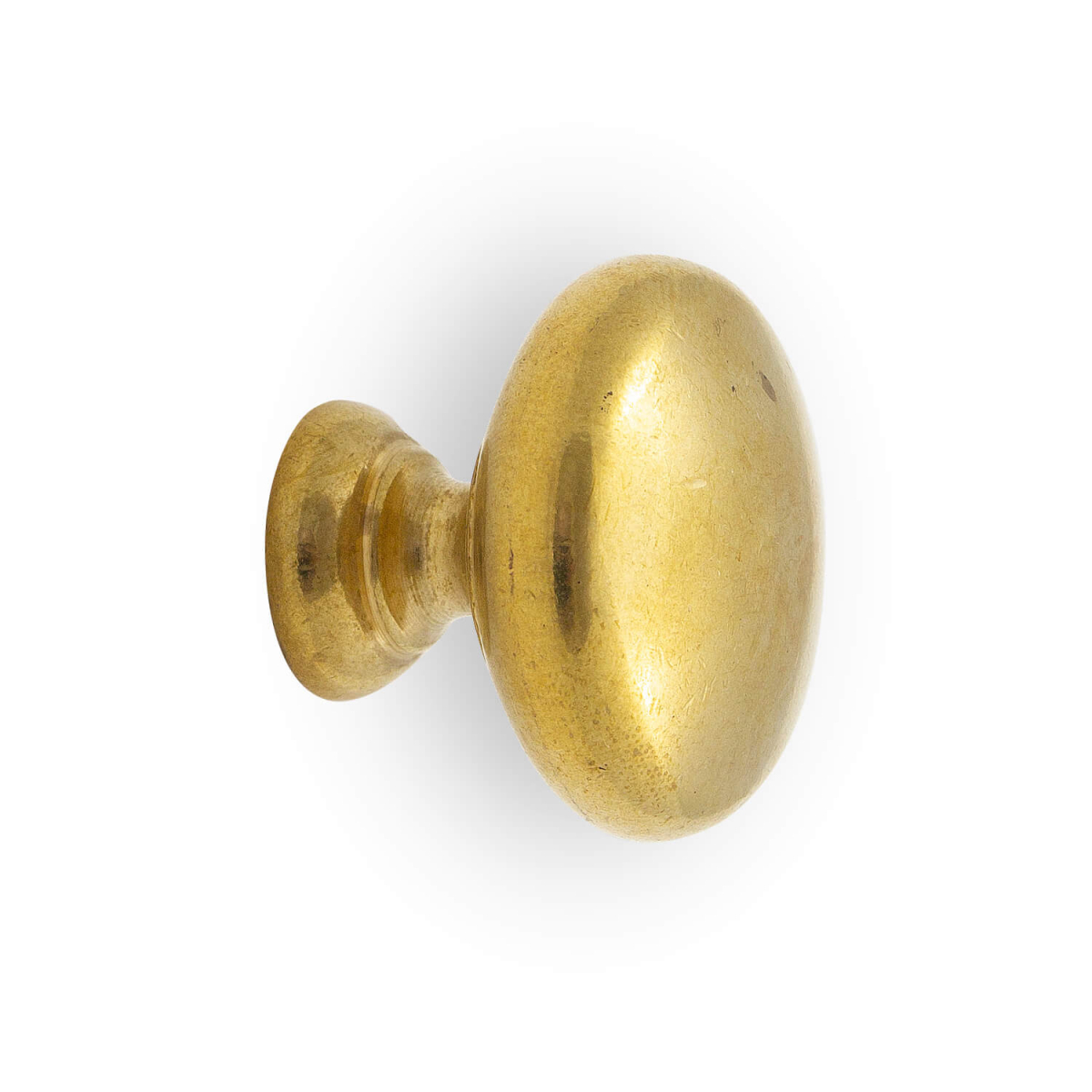 Cabinet knob POLARIS - Brushed brass without lacquer - 29 mm