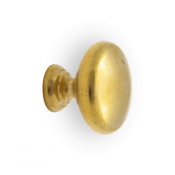 Cabinet knob 411 - Untreated brass - 32 mm