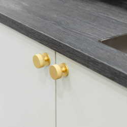 Cabinet knob - Brass - CREST - 26mm x 28mm