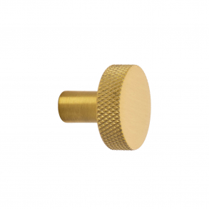 Cabinet knob FLAT - Brushed brass - 26 mm