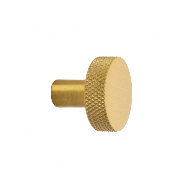 Cabinet knob FLAT - Brushed brass - 26 mm