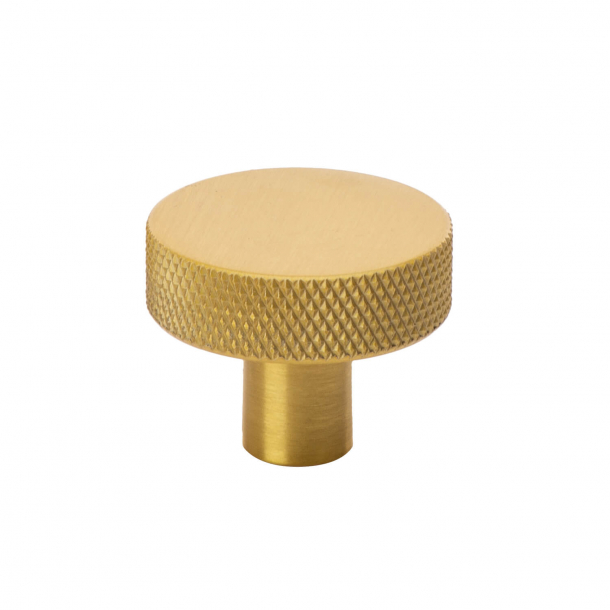 Cabinet knob FLAT - Brushed brass - 32 mm