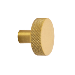 Cabinet knob FLAT - Brushed brass - 32 mm