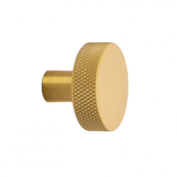 Cabinet knob FLAT - Brushed brass - 32 mm
