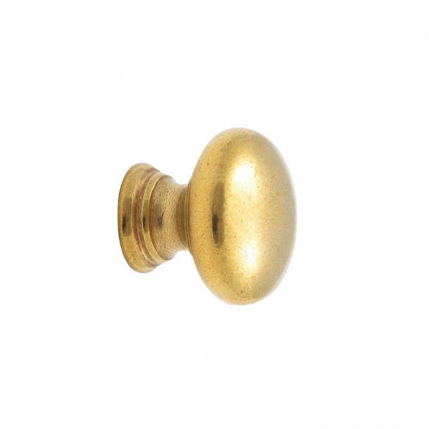 Cabinet knob 411 - Untreated brass - 24 mm