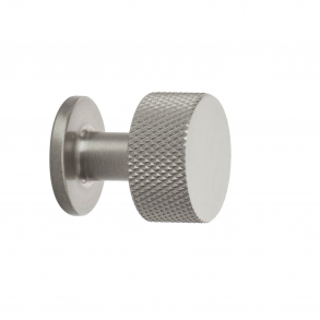 Cabinet knob - Brushed steel - CREST - 26mm x 28mm