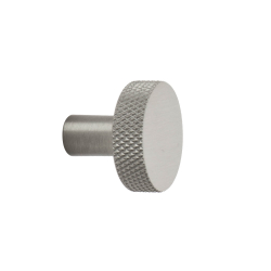 Mbelknopf FLAT - Edelstahl gebrstet look - 26 mm