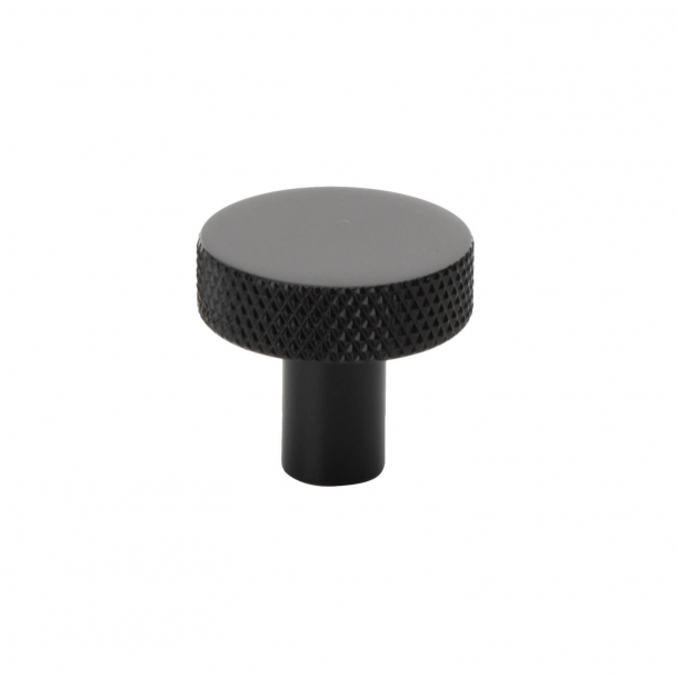 Cabinet knob FLAT - Matte black - 26 mm