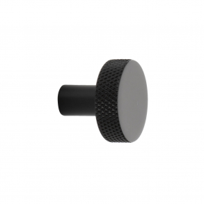 Cabinet knob FLAT - Matte black - 26 mm