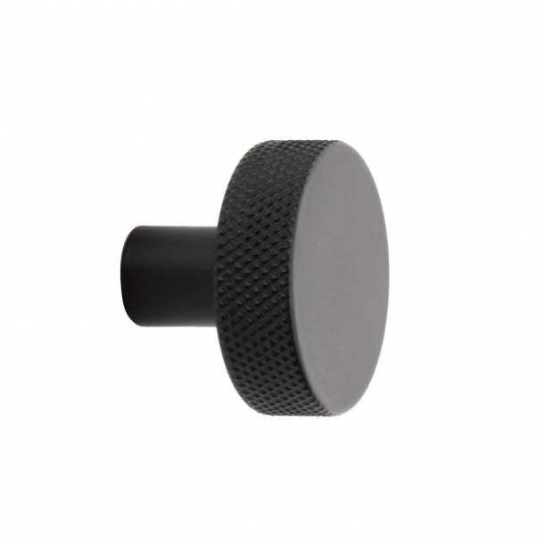 Cabinet knob FLAT - Matt black - 32 mm