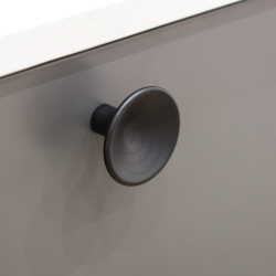 Furniture knob - Black wood - TRUMPET- 48x29 mm