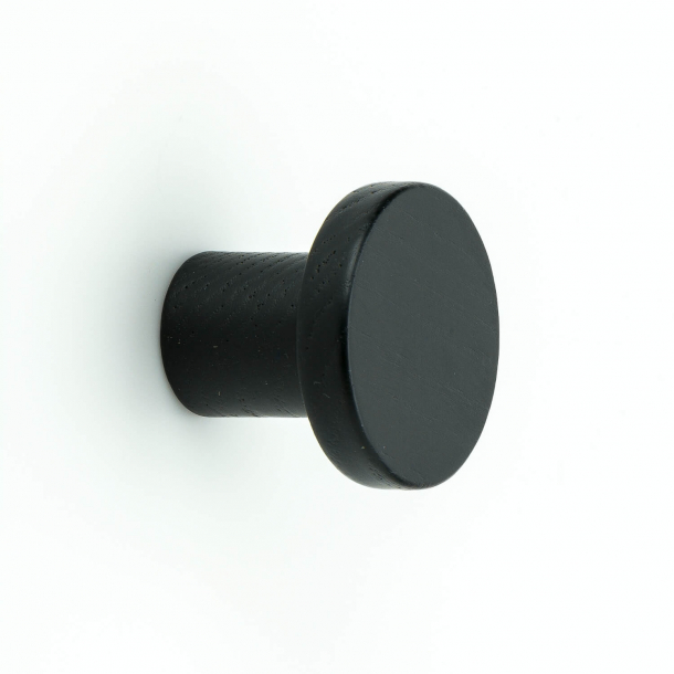 Furniture knob - Black wood - CIRCUM BUTTON - 33 mm