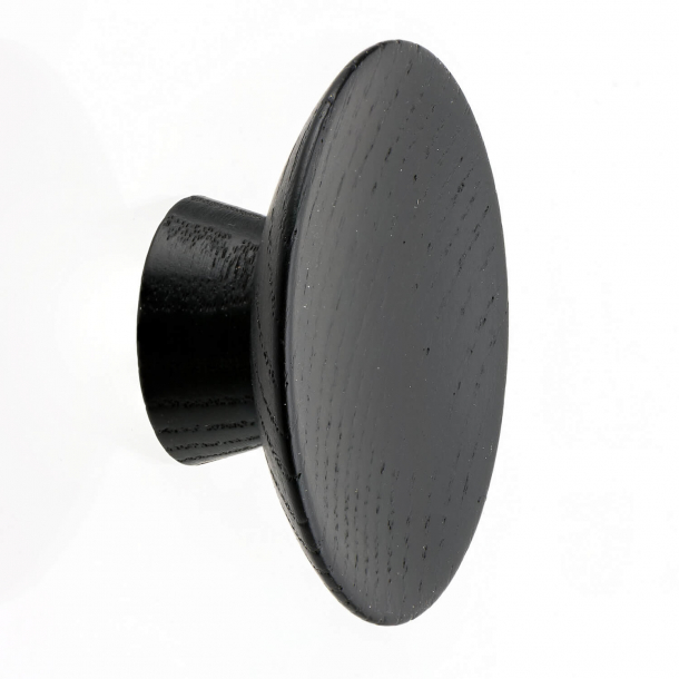 Furniture knob - Black wood - OLYMPIA - 50x20 mm