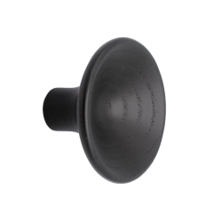 Furniture knob - Black wood - TRUMPET- 48x29 mm