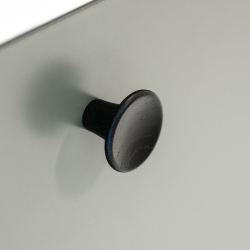 Furniture knob - Walnut wood - TUBA - 28x19 mm