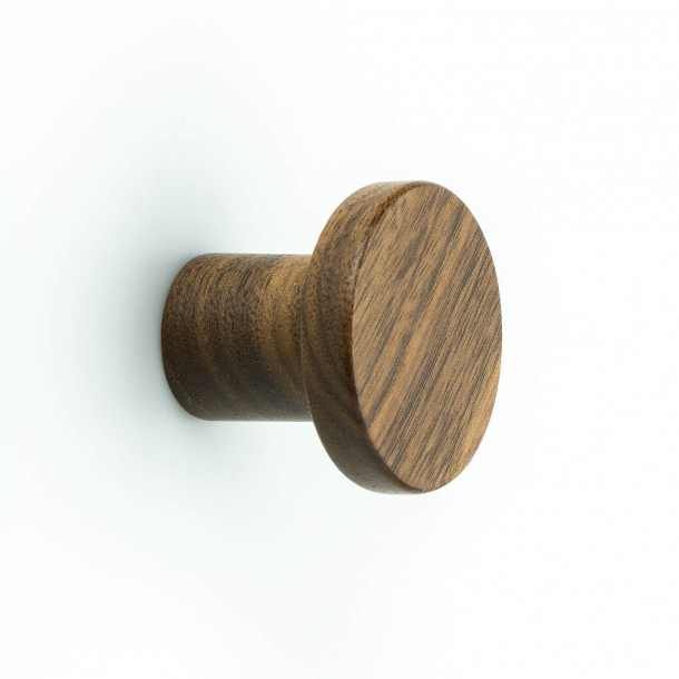 Cabinet knob - Walnut wood - BUTTON CIRCUM - 33 mm