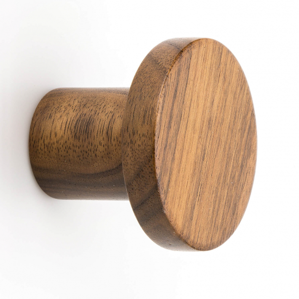 Cabinet knob - Walnut wood - CIRCUM BUTTON - 48 mm
