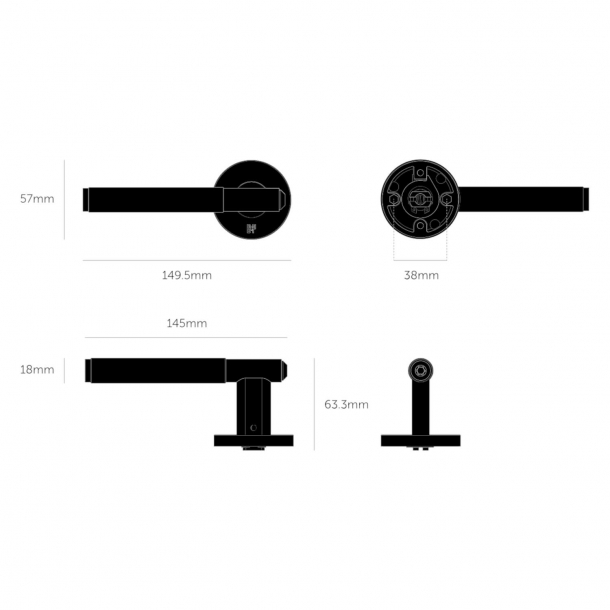 Buster+Punch Trgriffe - Edelstahl - Modell LINEAR - cc38mm