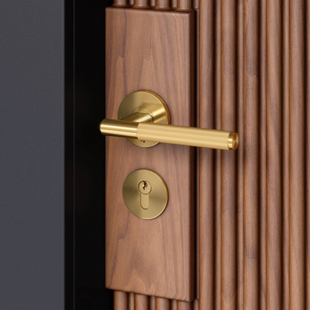 Buster+Punch Door handle - Brass - Model LINEAR - cc38mm