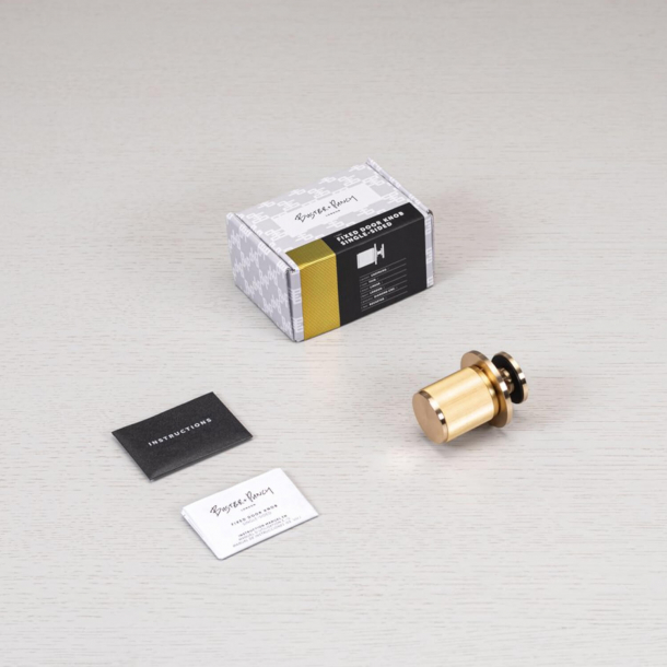 Buster+Punch Door knob Fixed  - Stainless steel - Model LINEAR