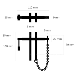 Buster+Punch Precious bar - Brass - Model LINEAR