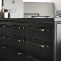 Buster+Punch Pull bar mit Rckplatte - Bronze - Modell Cross - 200/300/400mm