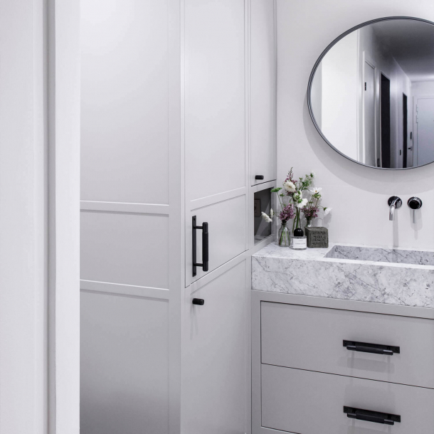 Buster+Punch Pull bar z tyln&#261; p&#322;yt&#261; -  czarny - Model Cross - 200/300/400mm