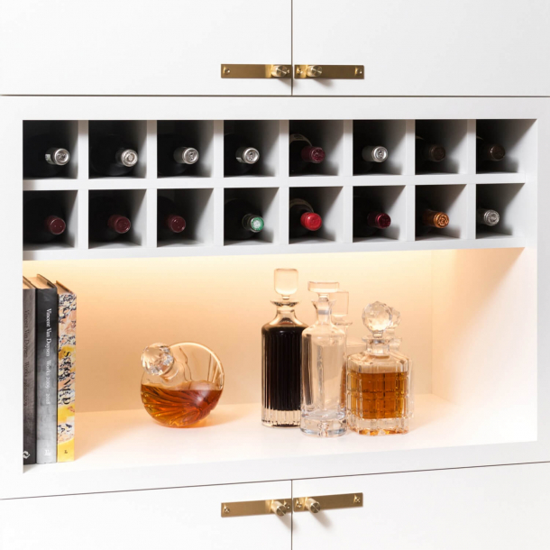 Buster+Punch Cabinet knobs with backplate - Smoked bronze - Model Cross (2 pcs)