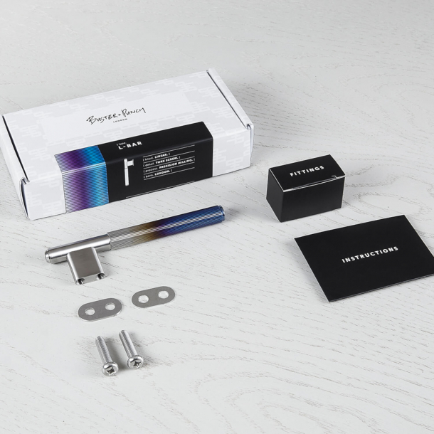 Buster + Punch - Linear L-Bar - Solid Burnt Steel