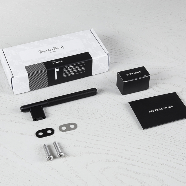 Buster + Punch - LINEAR - Mbelknoppar (2 st) - Svart - 12 x 25 mm