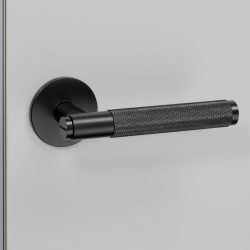 Buster+Punch Door handle &amp; Key Escutcheon- Industrial design - Black - cc38mm