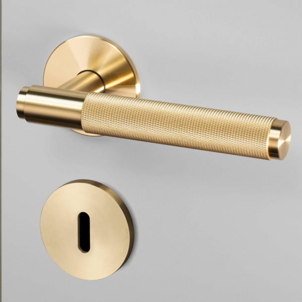Buster+Punch Door handle &amp; Key Escutcheon- Industrial design - Brass - cc38mm