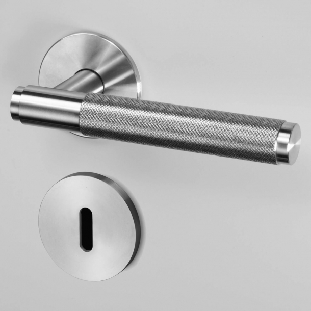 Buster+Punch Door handle &amp; Key Escutcheon- Industrial design - Steel - cc38mm