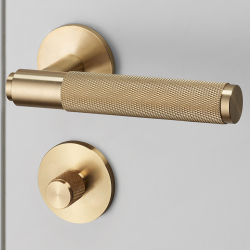 Klamka do drzwi z blokad&#261; prywatno&#347;ci- Buster+Punch - Mosi&#261;dz- cc38mm