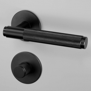 Buster+Punch Trgriffe & WC Rosette - Industrielles Design - Schwarz - cc38mm
