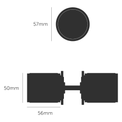 Buster+Punch Door knob - Industrial design - Black - cc30/38 mm