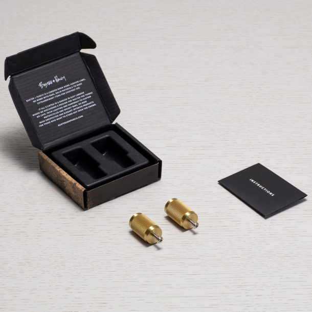 Buster+Punch Mbelknoppar (2 st) - Mssing - 20x34 mm