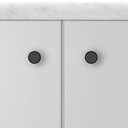 Buster + Punch - LINEAR - Mbelknoppar (2 st) - Svart - 12 x 25 mm