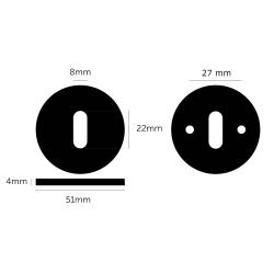 Buster+Punch Nyckelskyltar - Industridesign - Interir - Svart - cc27mm