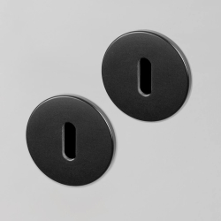 Buster+Punch Door handle &amp; Key Escutcheon- Industrial design - Black - cc38mm
