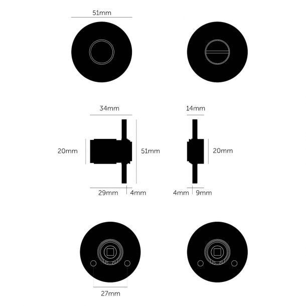 Buster+Punch WC-beslag - Industridesign - Interir - Mssing - cc27mm