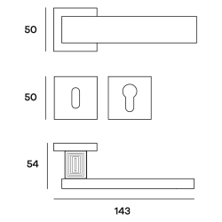 Drgreb ROMA - Messing - Comit - Model RMARO72P-1C