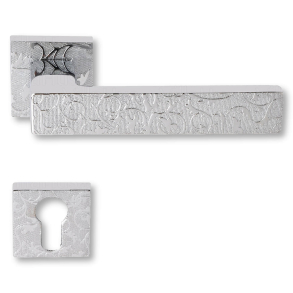 Door handle chrome cylinder exteriors Model BILBAO decoration