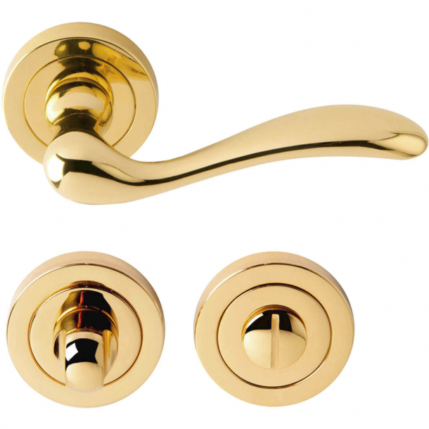 Door handle brass - WC Thumb turn - Model VERONA
