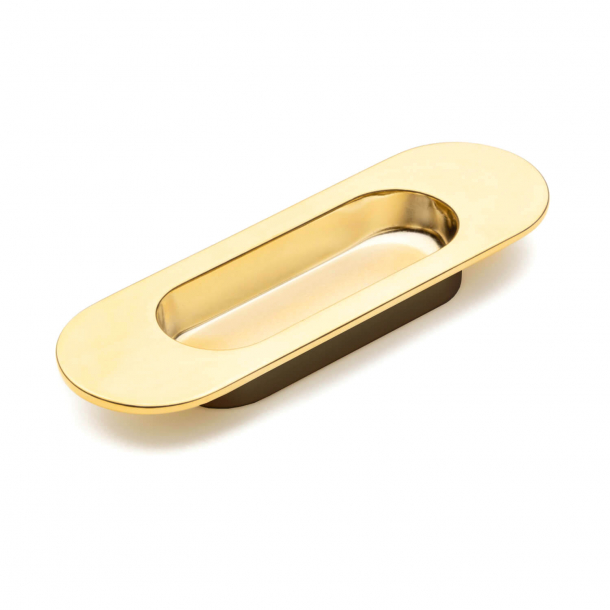 Flush Handle for sliding door, Brass, Comit NIC 204 - 125 mm