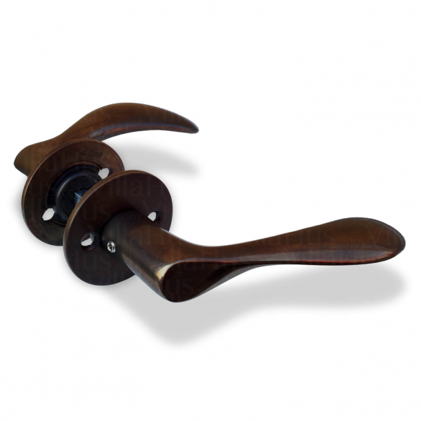 Arne Jacobsen door handle - AJ97 lever handle - Brunette Brass - Small model - cc38mm