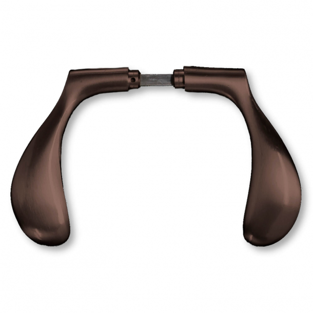 Arne Jacobsen door handle - AJ door handle - Browned Brass - SMALL model