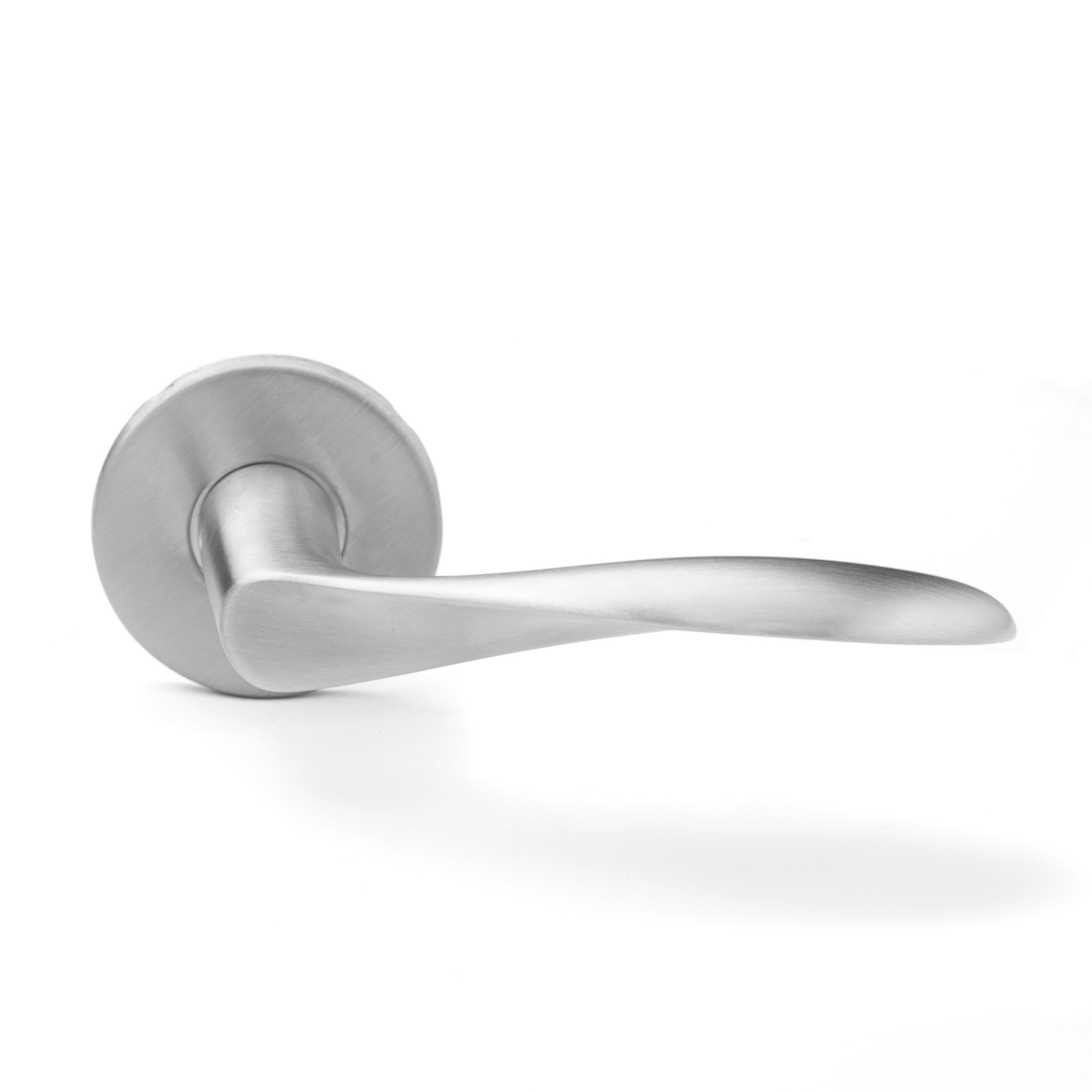 Arne Jacobsen door handle - AJ97 door handle - Brushed steel - small model  cc38mm - Arne Jacobsen door handles - VillaHus