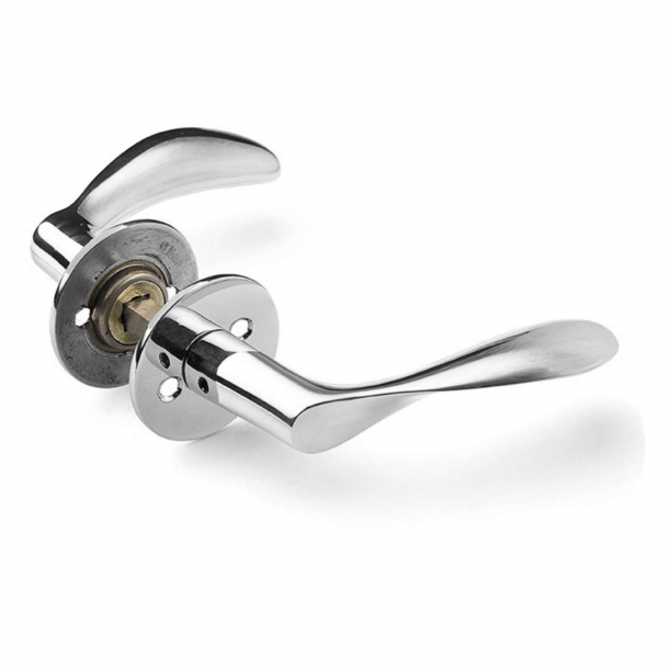 Arne Jacobsen door handle - AJ111 lever handle - Nickel-plated - Large model - cc38mm