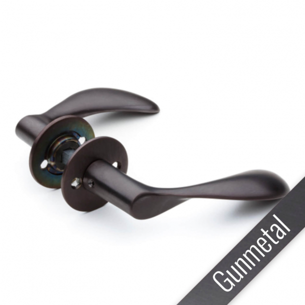 Arne Jacobsen door handle - AJ door handle - GUNMETAL - Small model - cc30mm